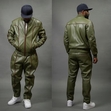 Men's Leather Track Suit Sweat
