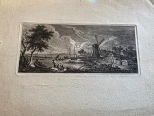 FRANZ WEIROTTER (1733-1771) ORIGINAL ETCHING OLD MASTER LANDSCAPE - RARE EXAMPLE