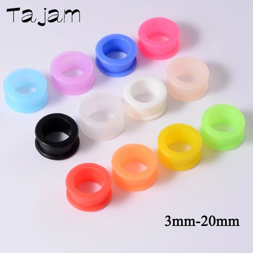 2pcs silicone ear tunnel plugs - silicone,