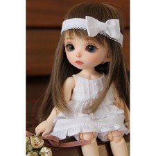 1/8 BJD Doll Lovely Girl Luna Nude Resin Ball Jointed Doll + Eyes + Face Makeup
