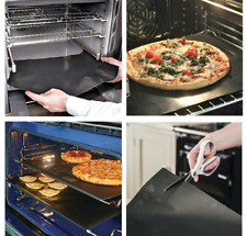 Oven Liners (3 pack) Grill Mat 40x33cm Reusable Sheet Non Stick Mats BBQ UK