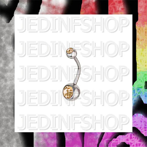 Navel belly bar 6mm - |, 1.6mm