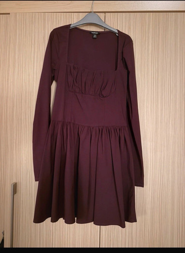 Boohoo purple square neck long - boohoo,