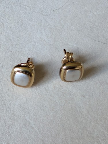 Vintage gold earrings 9ct - gold,