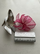 Rainbow Couture Shoes, bag & Fascinator Size 5 UK 38 EU Style Luisa.