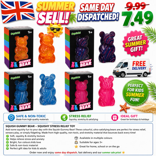 Gummy bear squishy - bear, ball