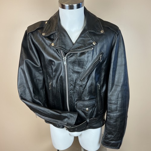 Vintage 70s leather biker - vintage,