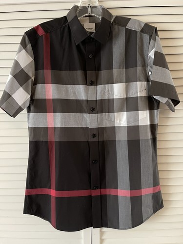 Burberry shirt check gray - burberry,