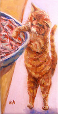 Ginger Cat Original Oil
