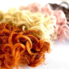 Doll wig hair wefts Curly BJD