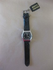 Bijoux Terner Watch ~ Ladies / Gents ~ Black Strap / Silver Tone ~ With Tag