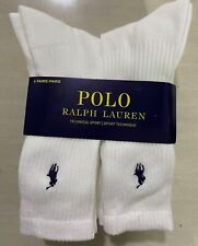 Ralph Lauren Vintage Polo 6 Pairs Men's Socks UK/US Size 6 - 12-White