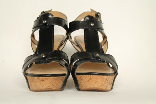 Guess galair wedges black - w,