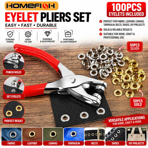 Steel eyelet pliers hole punch - eyelet,