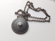 Jorgen Jensen Pewter Viking Shield Pendant Necklace Retro Vintage Design 52