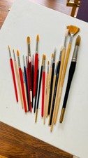 Artist's paintbrushes assorted selection oil acrylic watercolour pro arte