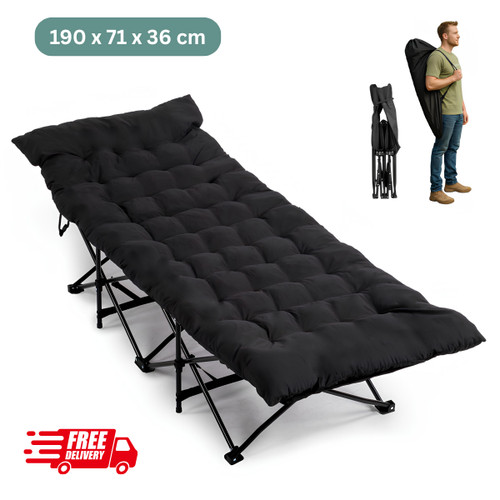 Portable camping cot bed - cot, heavy