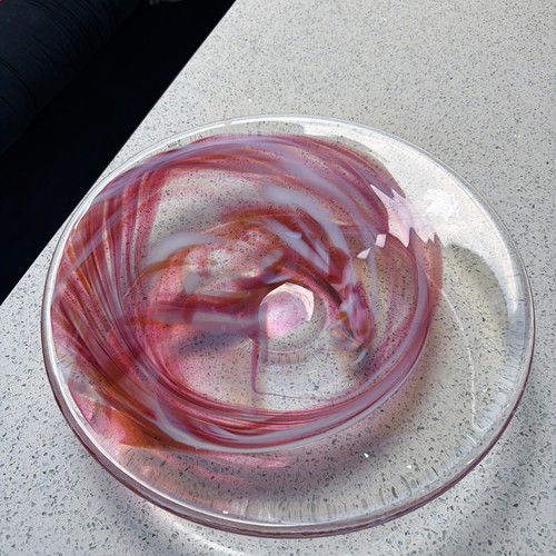 Kosta boda red pink swirl - red,