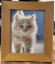 Solid Wood Curved Picture Frame-photo Size 10x8 Inch