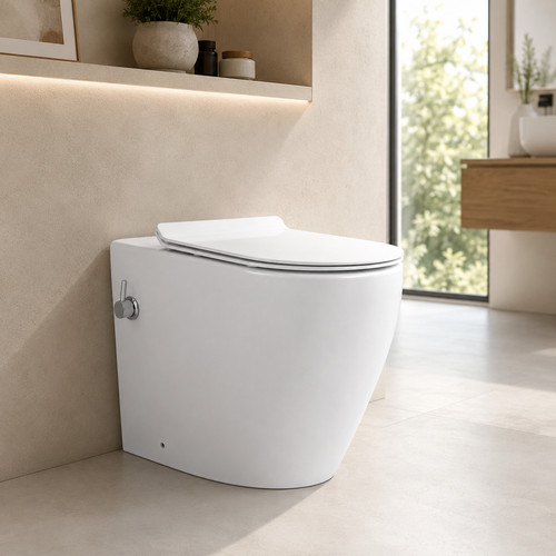 Back wall combined bidet - back,