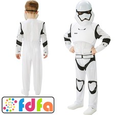 Rubies Official Episode 7 Deluxe Stormtrooper Kids Childs Fancy Dress Costume