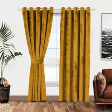Plush Velvet Curtains Eyelet