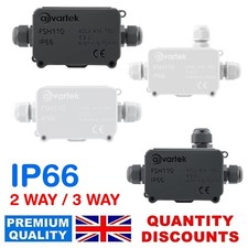 IP66 JUNCTION BOX OUTDOOR CABLE WATERPROOF GARDEN CONNECTOR ELECTRICAL CASE WIRE