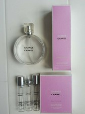 Chanel Chance 100ml EDT Empty Bottle, 3 X 20ml Chance Eau Fraiche Empty Bottles 