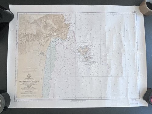 Spanish nautical sheet map - sheet,