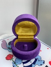 Gucci Genuine Jewellery box case (ring) Colour Purple -New
