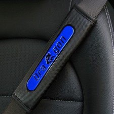 2Pcs Blue Car Seat Belt Cover