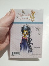 LDRS Saturated Canary Gothica Girl Rubber Stamp