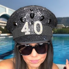 womens 40th Birthday Sequin