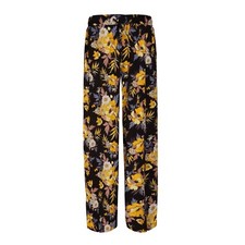 Palazzo Trousers Ladies Womens Harem Pants Wide Leg Loose Fit Pleated Floral NEW
