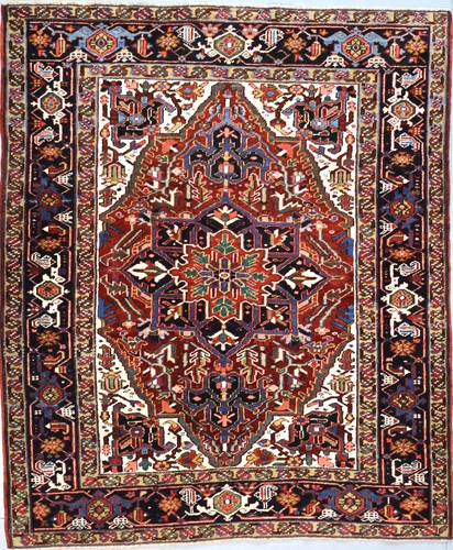 Persian heriz rug - persian,