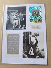 JEFF ASTLE WEST BROM BAGGIES LEGEND HAND-SIGNED 1968 F.A.CUP FINAL PHOTOCARD