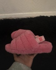 Pink Ugg Fluffy Boots size 5