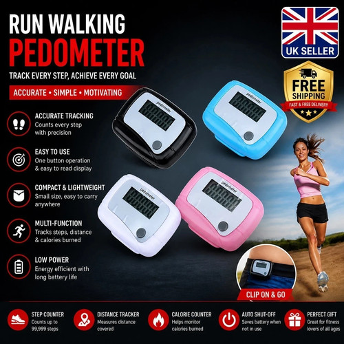 Lcd clip pedometer step - lcd,