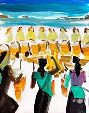 Bold Colorful  Women Drum