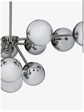 NEXT Black Chrome Nero 13 Light Pendant Ceiling Light - XL - New Sealed