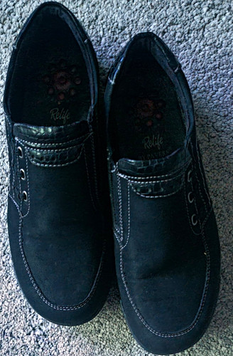 Pavers ladies black slip - pavers, slip-on