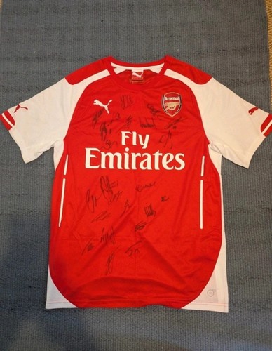 Signed arsenal home - signed, 14/15