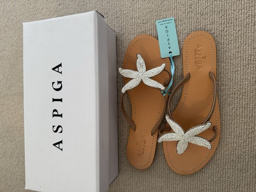 Aspiga silver starfish sandals - aspiga,