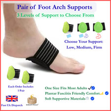 2 FOOT ARCH SUPPORT Plantar Cushion Fasciitis Aid Fallen Arches Heel Pain Relief