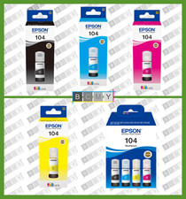 Original Epson 104 Ink Bottle Four-Pack for EcoTank Printers