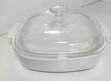 Corning Microwave Browning Dish Large MW A 10 B Casserole Browner 10" Square