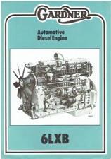 GARDNER 6LXB TRUCK DIESEL ENGINE ORIGINAL 1979 FACTORY UK SALES BROCHURE
