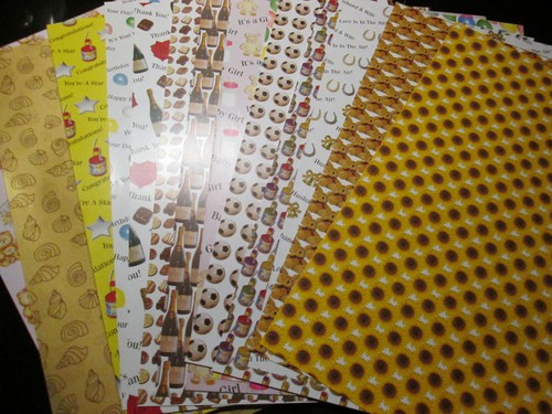 15x various sheets backing - sheets,