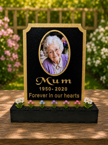 Memorial plaque grave marker - plaque,