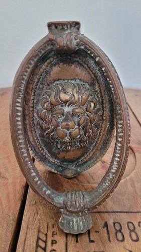 Vintage solid brass lion - vintage,